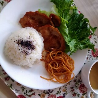 ワンプレートランチ　生姜焼き